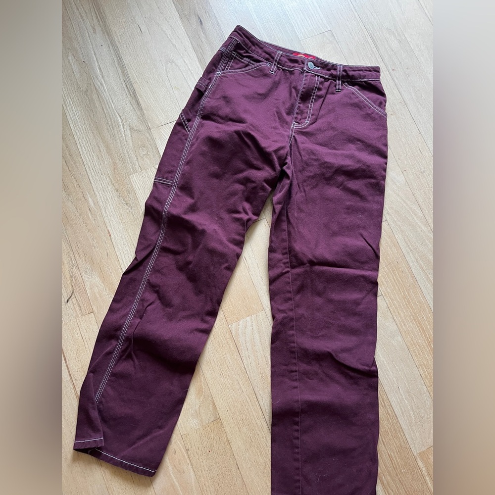 Dickies Burgundy purple carpenter jeans or pants size 5 juniors women’s 27